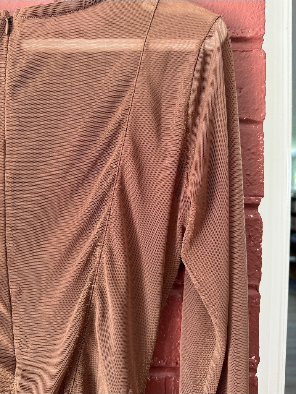 Meshki NWT Chocolate Tarna Long Sleeve Mesh Bodysuit L - Picture 9 of 9